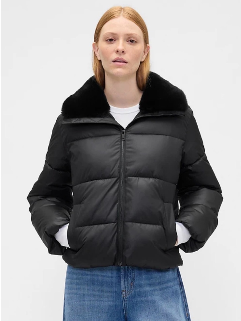 Gap 100% Recycled Relaxed Short Puffer Jacket. Large. New with tags.